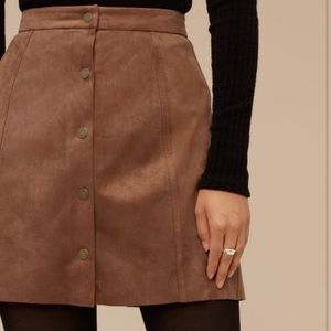 Wilfred free suede mini skirt